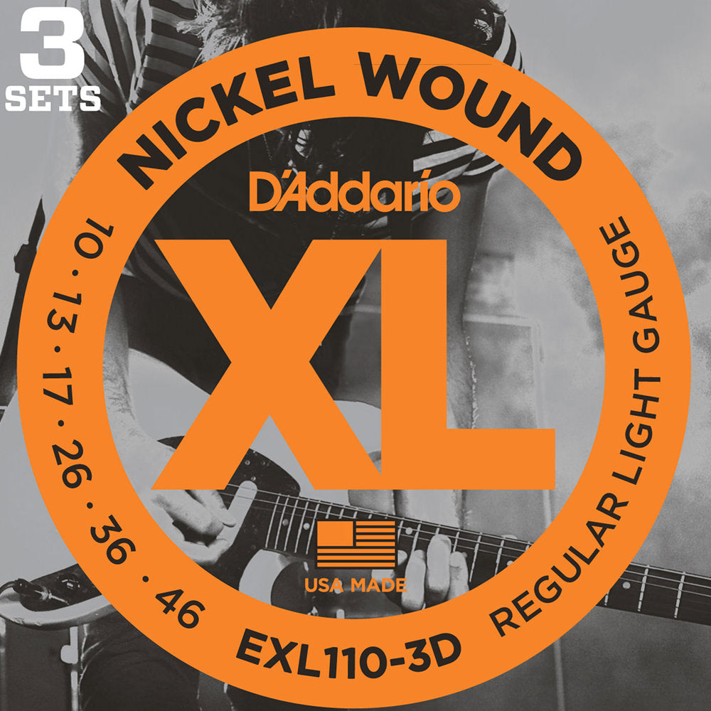 D'Addario EXL110 XL Nickel Wound, Regular (.010 -.046) **3 PACK**