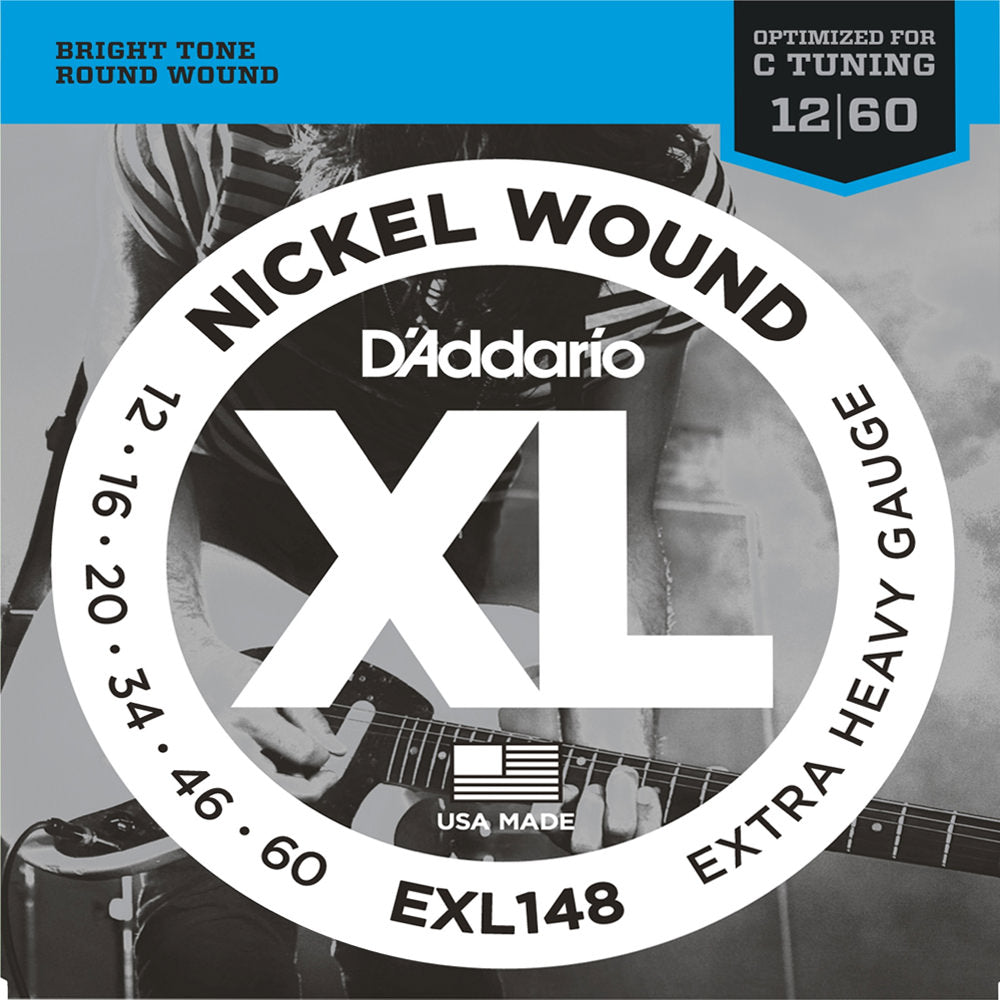 D'Addario EXL148 XL Nickel Wound, Extra Heavy (.012 -.060)