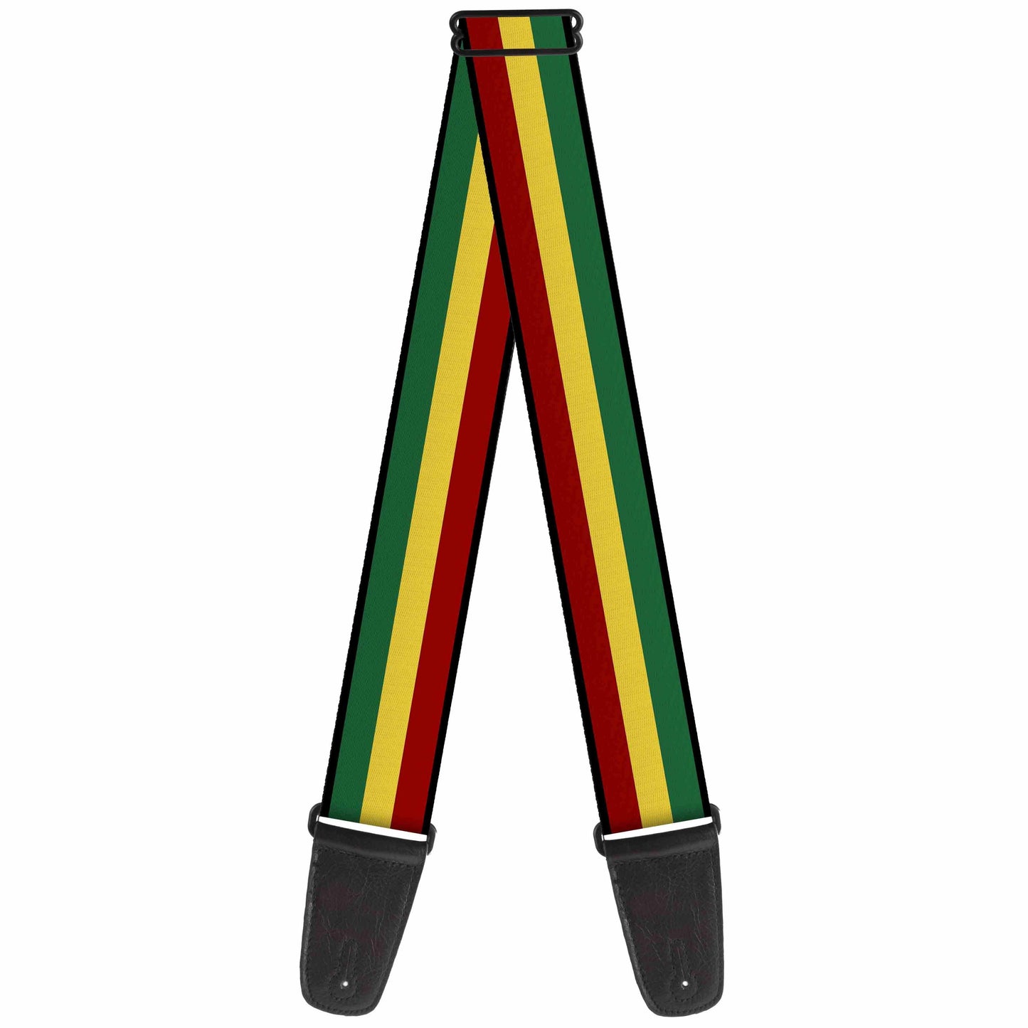 Buckle-Down Guitar Strap - Jamaican Stripe