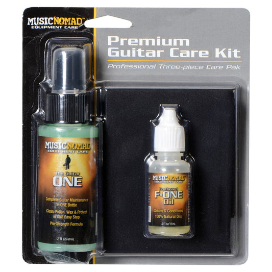 Music Nomad Guitar Care Pack - The Guitar One, Fretboard F One & Polishing Cloth