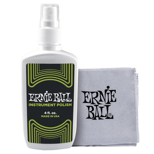 Ernie Ball Guitar Polish & Cloth (4oz Bottle)